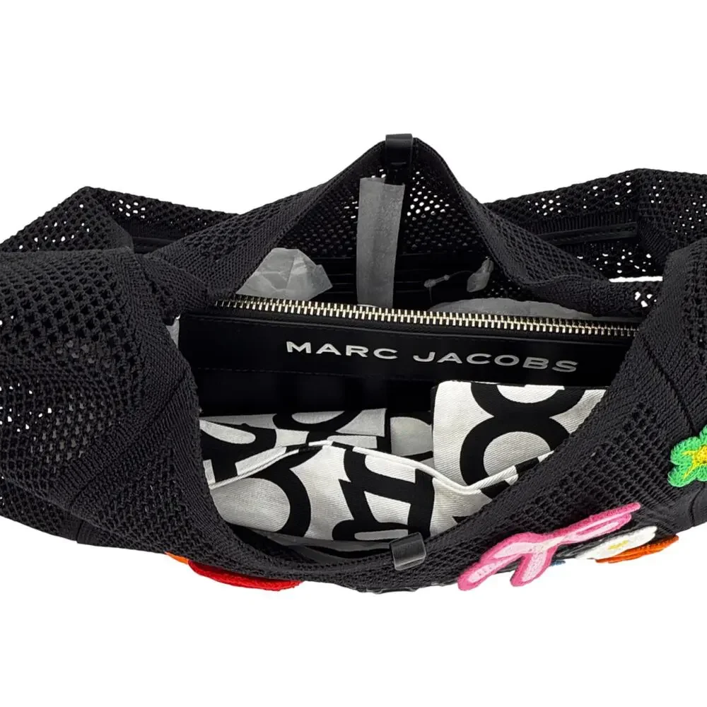 MARC JACOBS The Daisy Crochet Sack Bag in Black - Picture 9 of 12